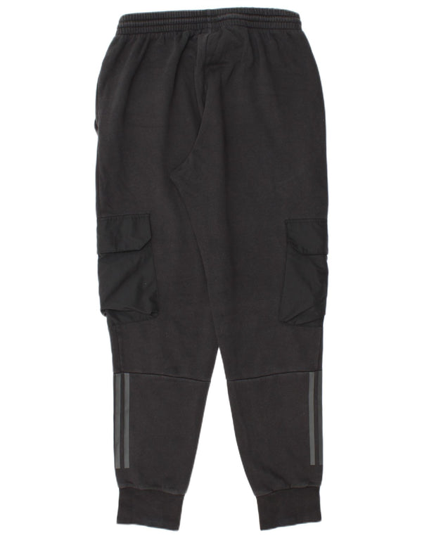 ADIDAS Pantalon de survêtement cargo pour homme en coton noir moyen