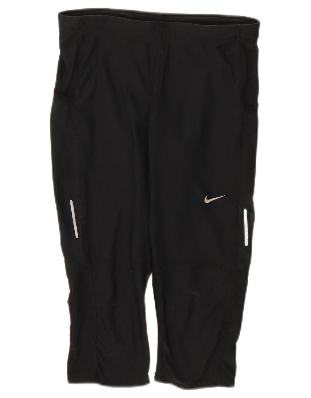 Nike Legging Capri Dri Fit Femme UK 12 Noir Moyen Polyester
