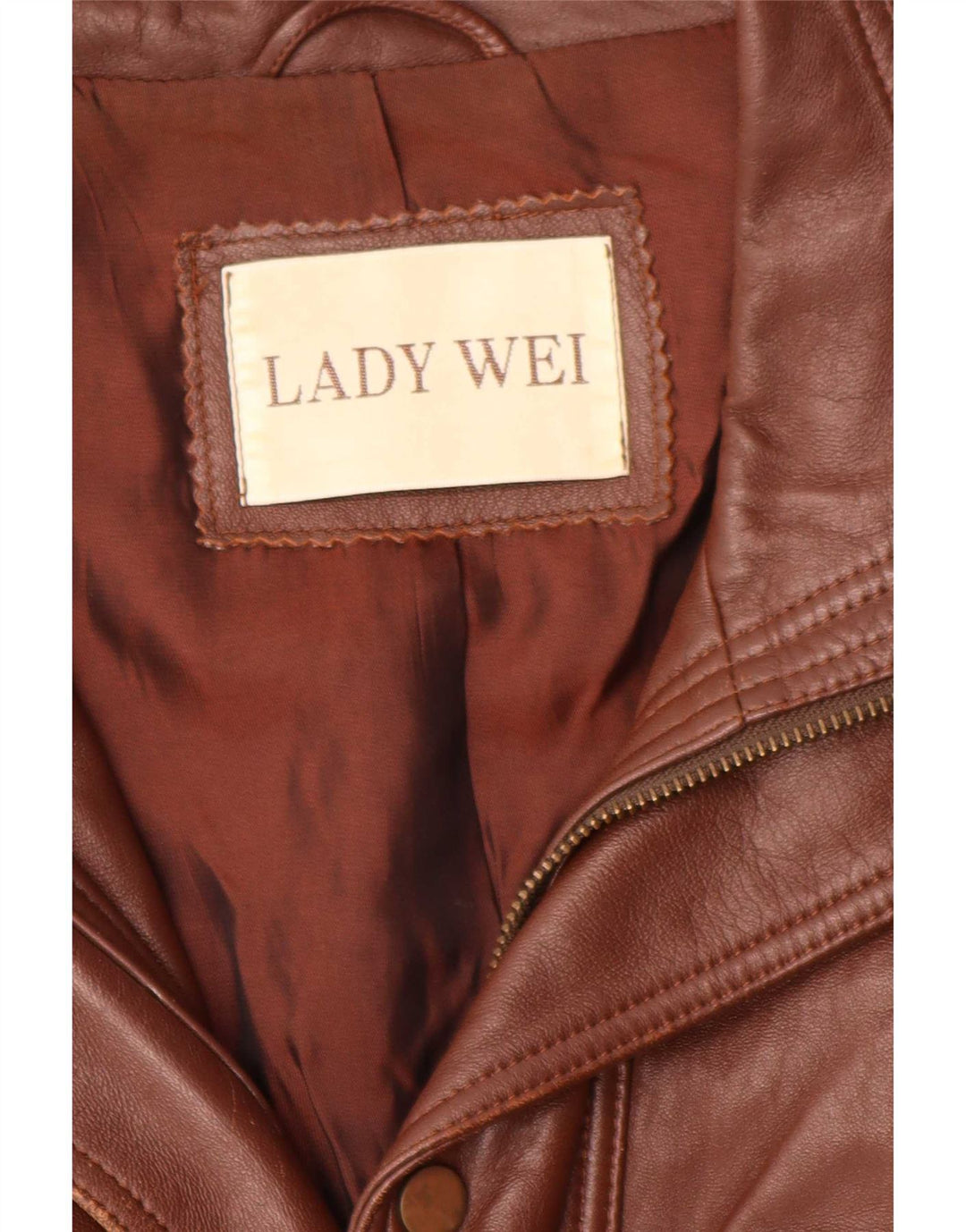 veste en cuir homme vintage UK 40 Grand Marron
