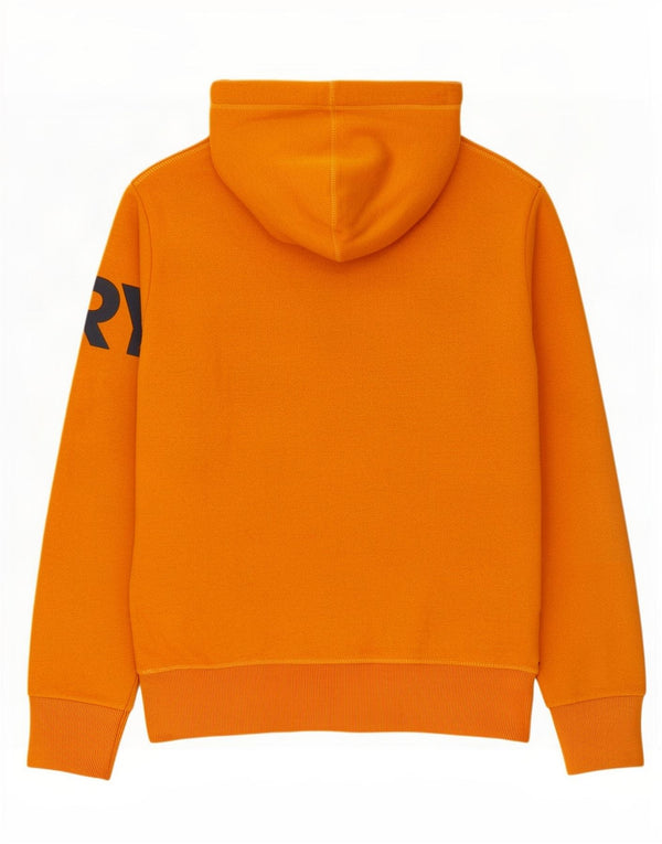 Superdry Pull à Capuche Graphique en Coton Color Block Jaune Moyen Homme