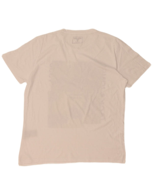 Jack & Jones T-Shirt Graphique Homme Blanc XL Coton