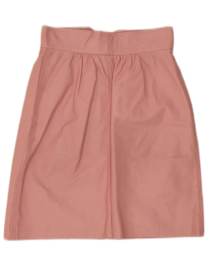 Vetta Jupe en cuir pour femme IT 42 Medium W26 Rose