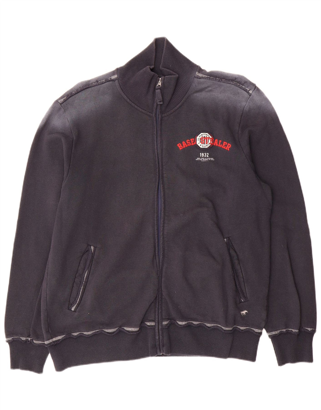 Mustang Veste de survêtement graphique pour homme en coton bleu marine Taille L