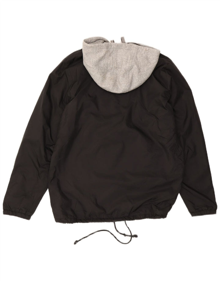 Vans Veste coupe-vent à capuche pour homme UK 38 Medium Black Nylon