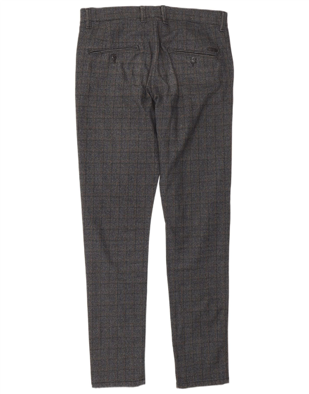 Jack & Jones Pantalon décontracté Marco Slim W32 L34 Gris à Carreaux Polyester