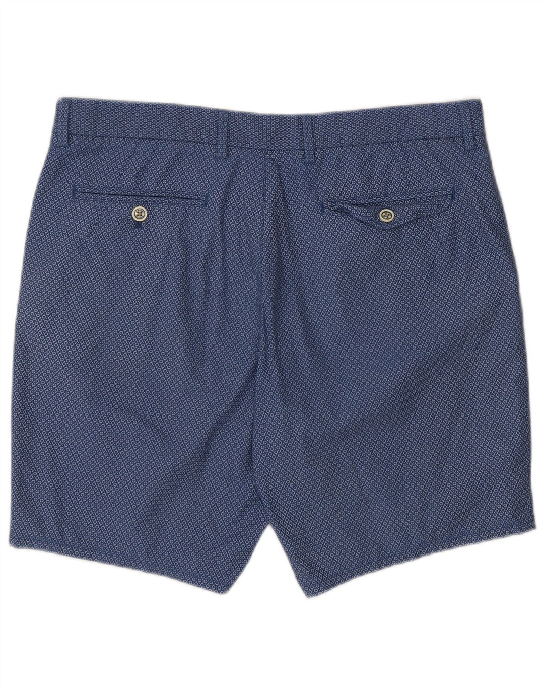 Massimo Dutti Short Chino Homme EU 44 Large W34 Bleu Marine à Pois