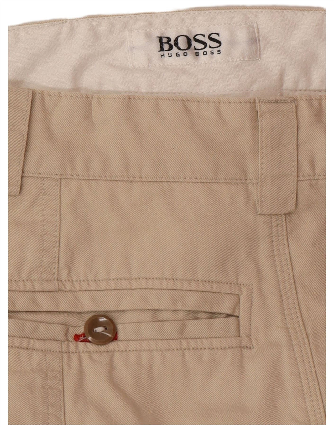 HUGO BOSS Pantalon Chino Pegged Homme W34 L32 Coton Beige