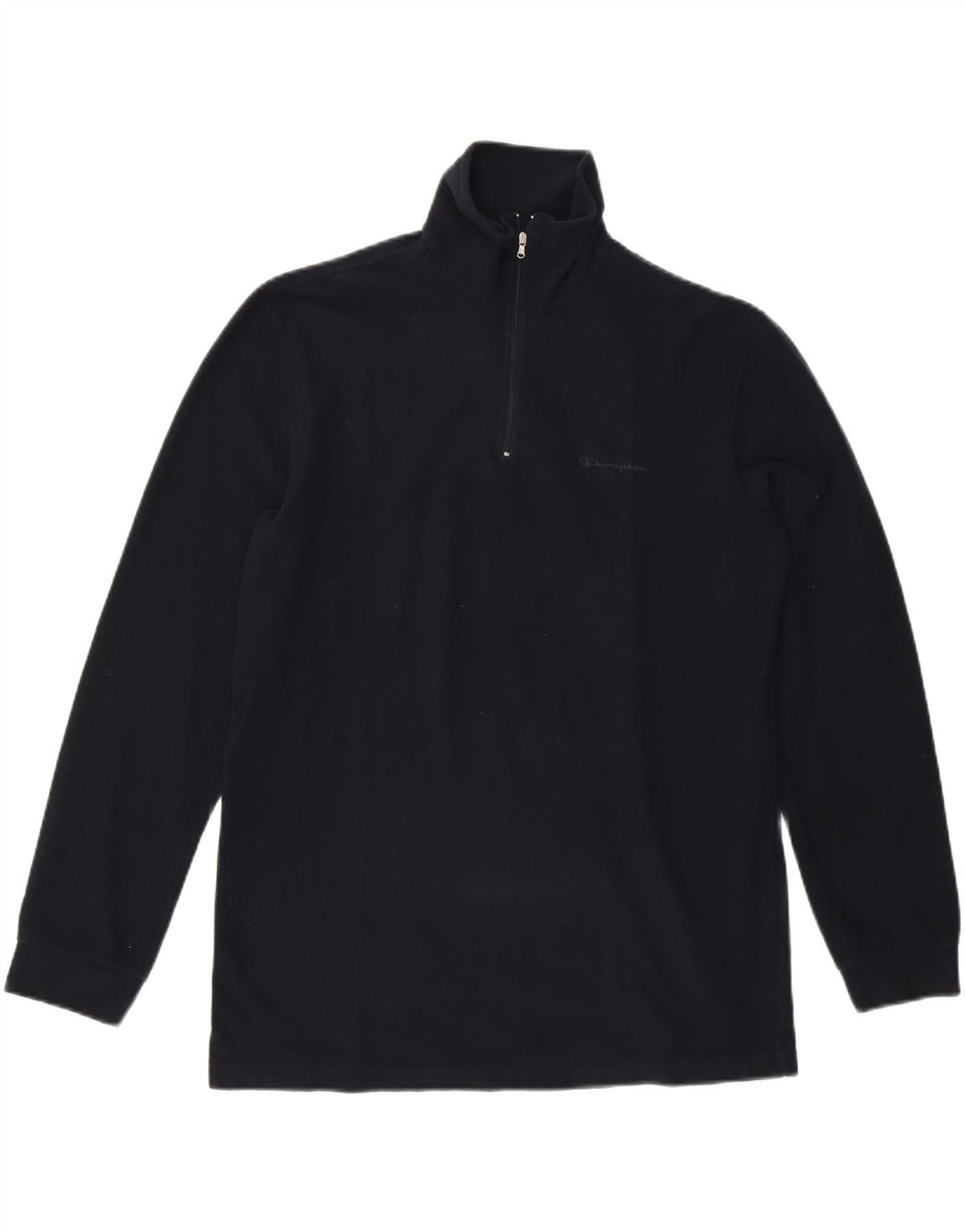 CHAMPION Pull Polaire Col Zippé Homme XL Bleu Marine Polyester