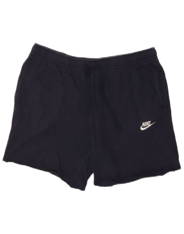 Nike Short de sport pour homme en coton bleu marine Taille L