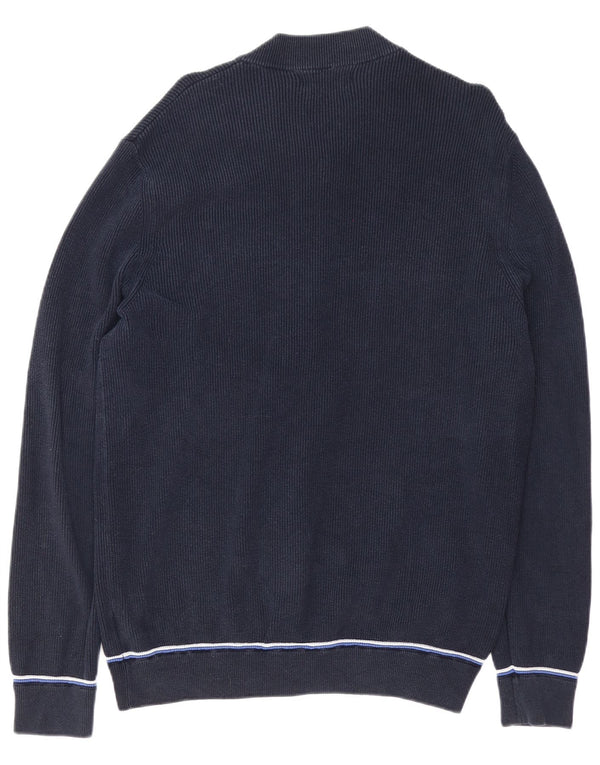 Blue Harbor Pull Cardigan Homme XL Coton Marine