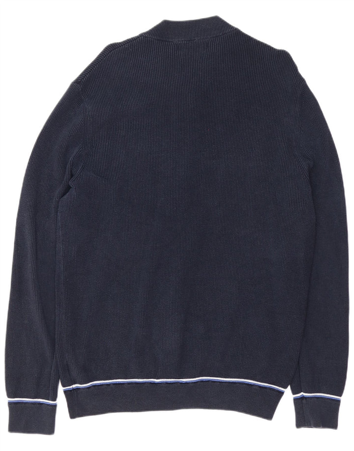 Blue Harbor Pull Cardigan Homme XL Coton Marine