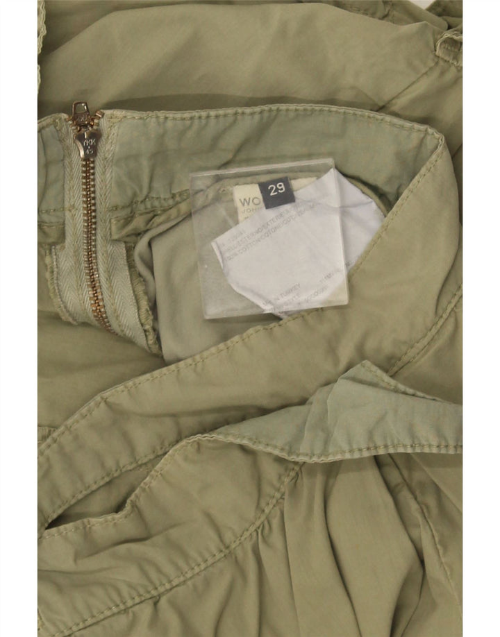 WOOLRICH Mini jupe cargo W29 en coton kaki moyen pour femme