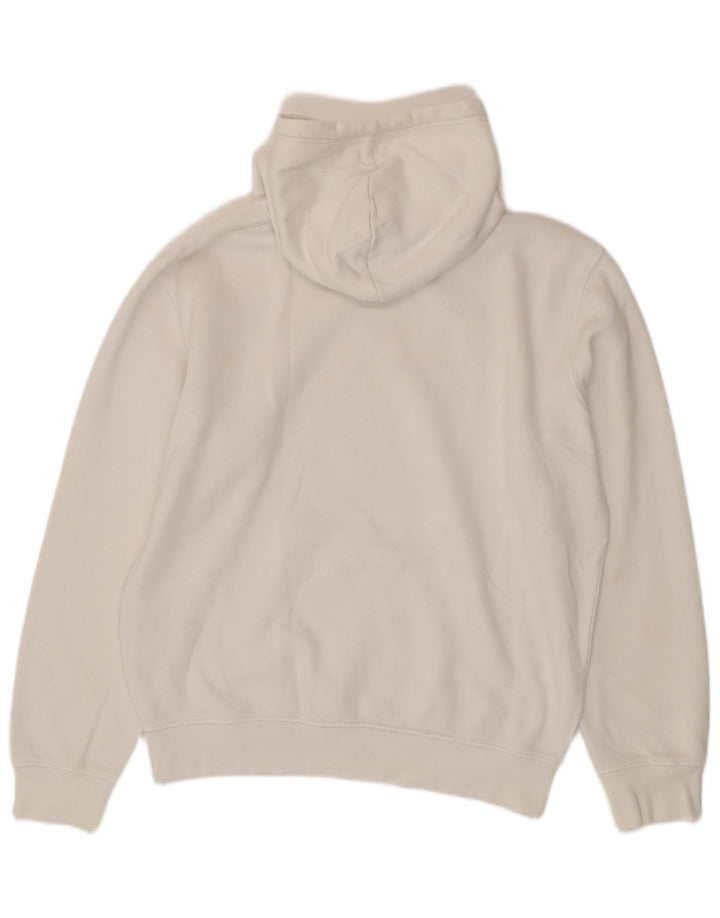 Champion Pull à Capuche Graphique Homme Blanc Moyen Coton