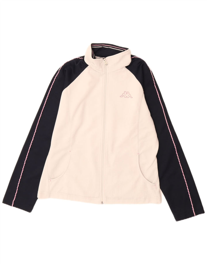 Champion Veste de survêtement pour femme UK 18 XL Blanc Colorblock Polyester