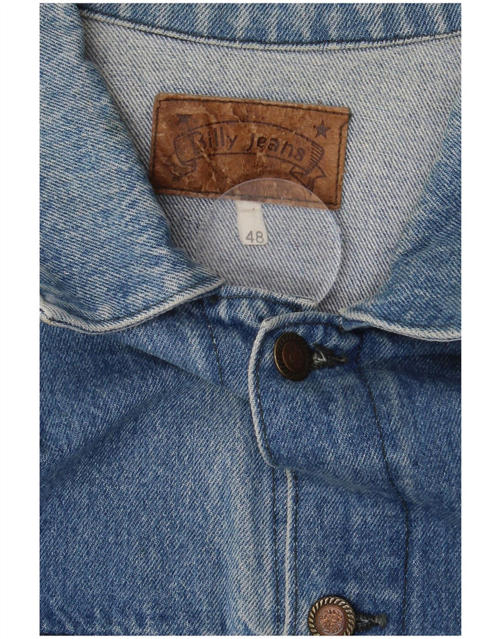 BILLY JEANS Veste en Jean Homme IT 48 Bleu Moyen Coton