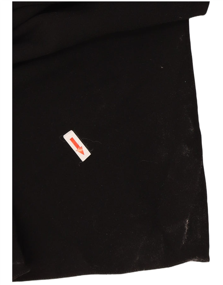 Zara Robe longue à manches longues pour femme UK 12 Polyester noir moyen