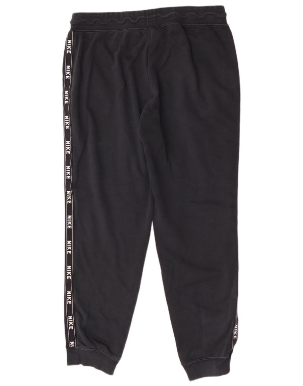 Nike Pantalon de survêtement graphique pour homme en coton noir Taille L