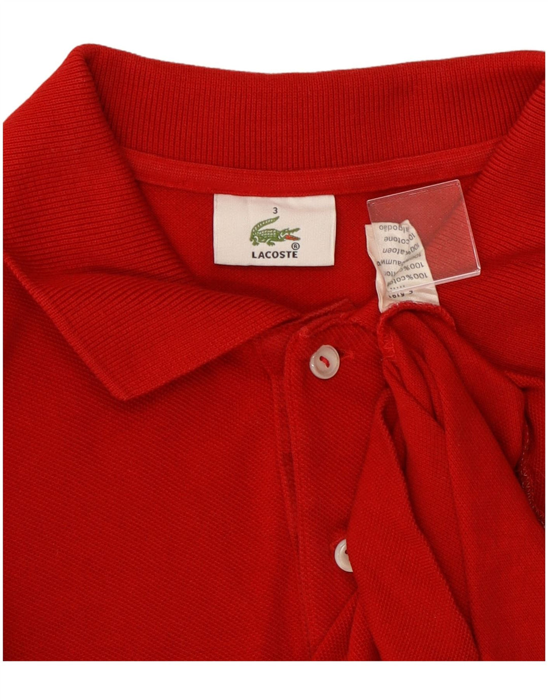 Lacoste Polo Homme Taille 3 Petit Coton Rouge