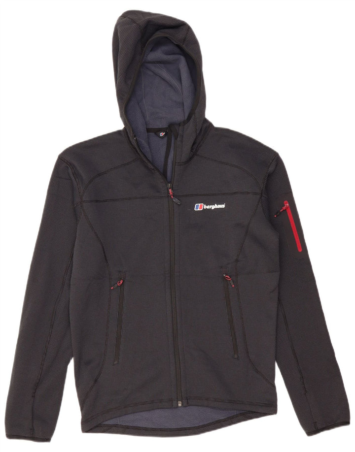 BERGHAUS Pull à capuche zippé pour homme Petit bleu marine Polyester