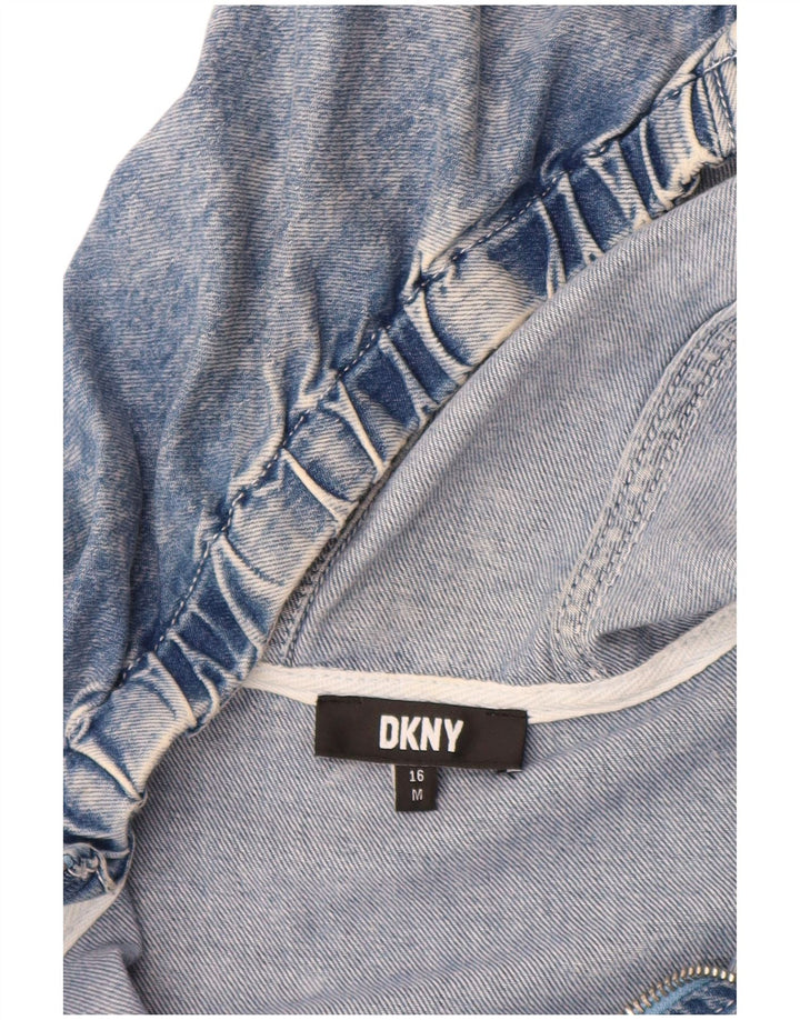 DKNY Veste en jean graphique pour garçon 15-16 ans Bleu moyen en coton