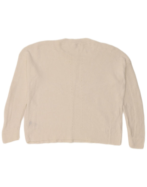 Pull White Stuff à col bateau pour femme UK 12, coton moyen