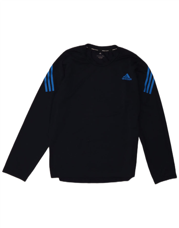 Adidas Haut à manches longues pour hommes Grand bleu marine Polyester