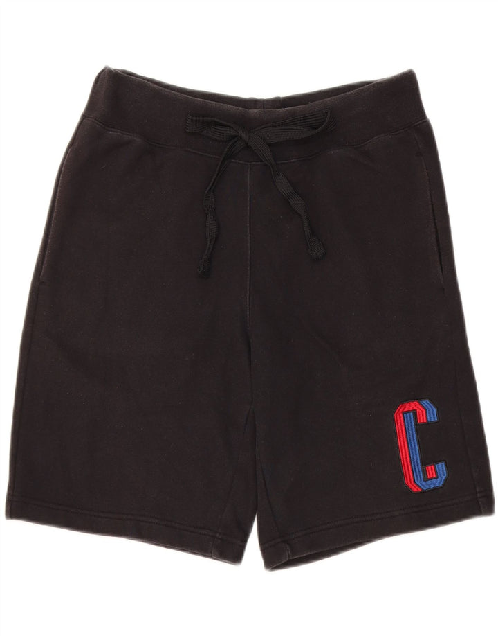 Champion Short de sport graphique pour homme Petit coton noir