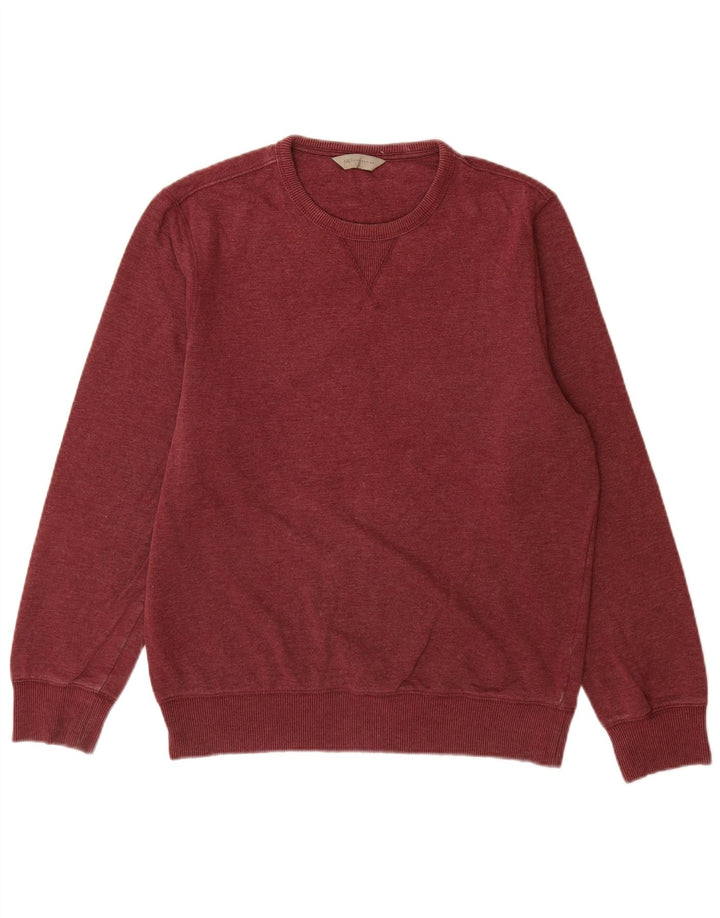 Marks & Spencer Sweat-shirt pour homme en coton bordeaux moyen