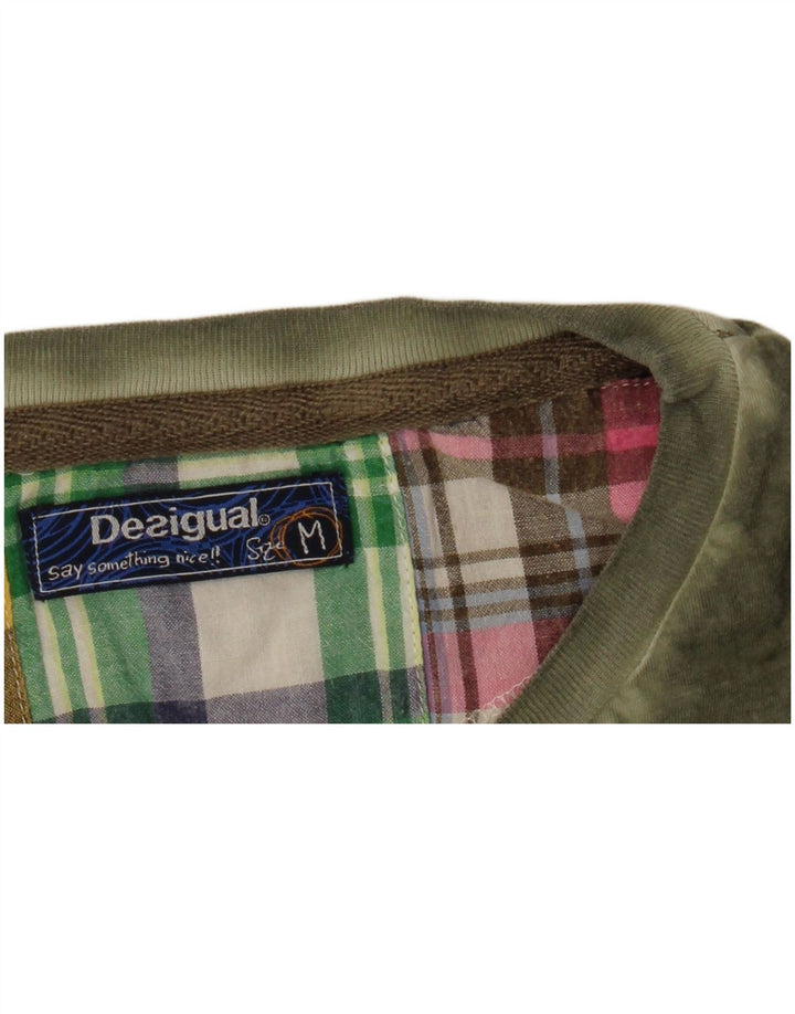 Desigual T-Shirt Graphique Homme Kaki Moyen