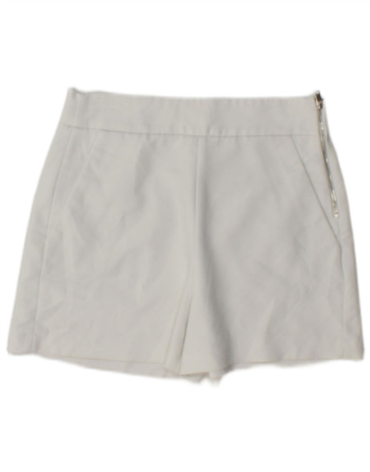Short Chino Femme Zara XS W24 Blanc Polyester