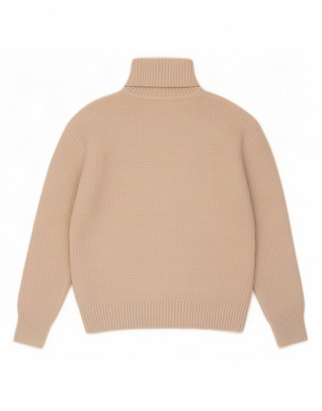Marks & Spencer Pull col roulé pour femme UK 10 Petit Polyester Beige