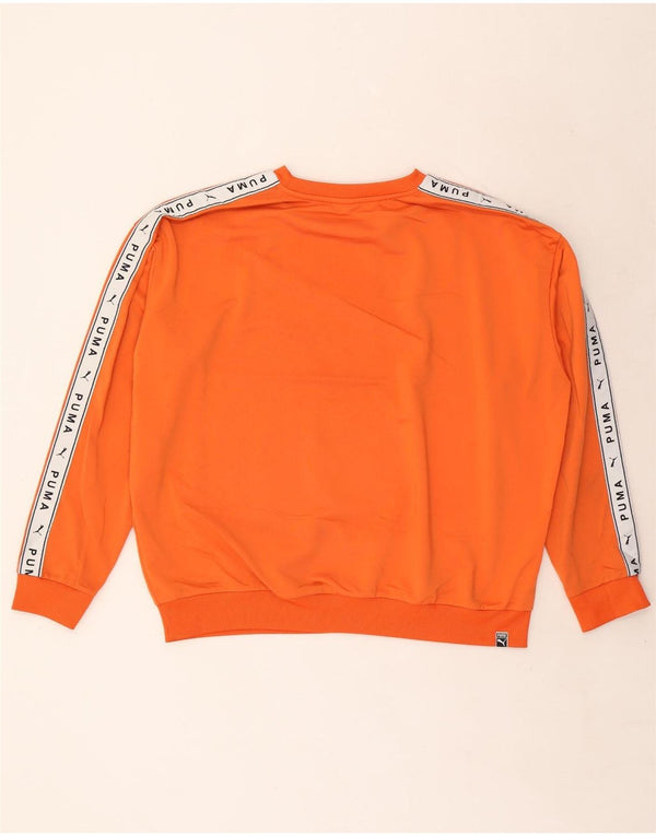 Puma Sweat-shirt graphique pour femme UK 20 2XL Orange Colourblock