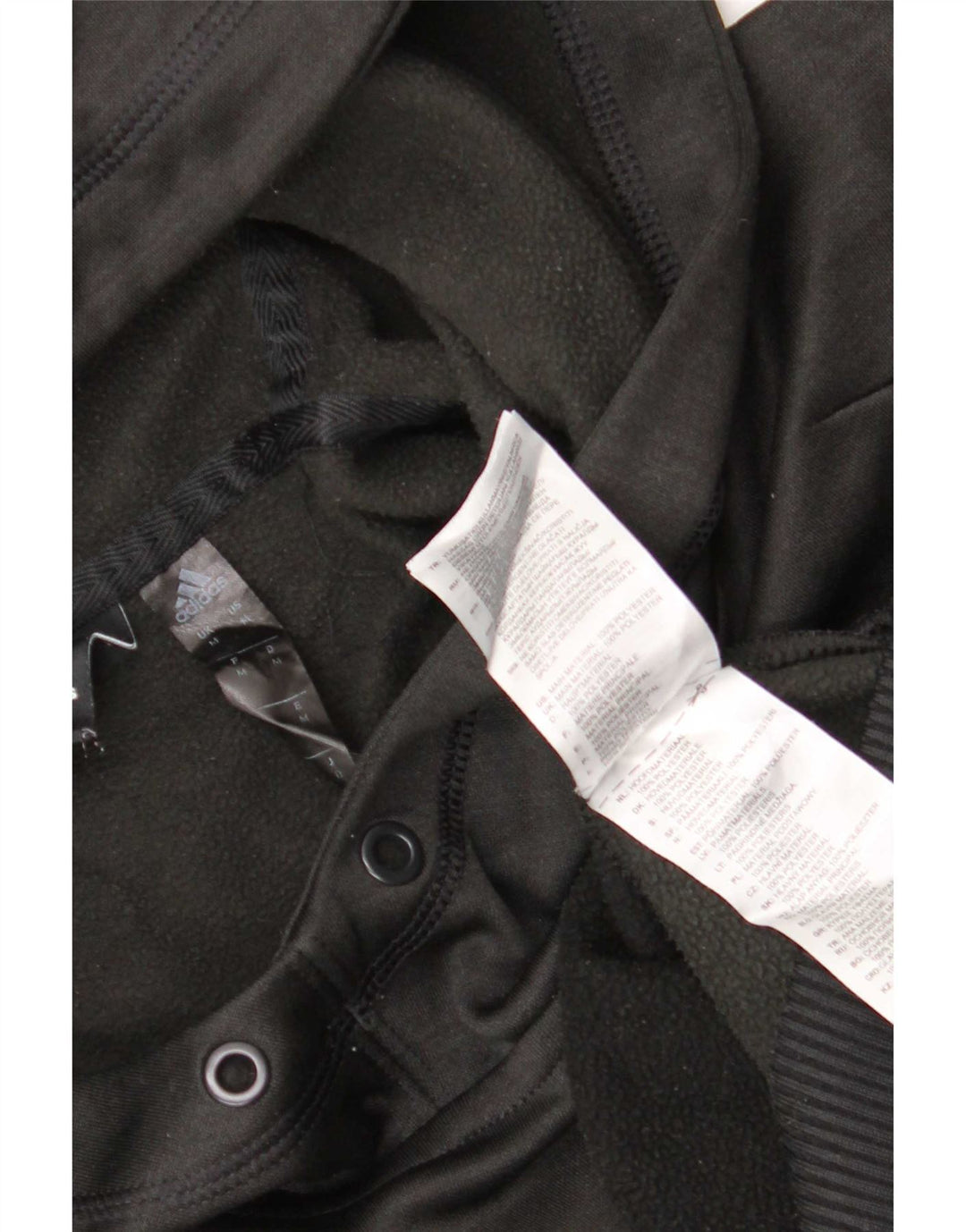 Adidas Pull à capuche graphique pour homme Noir moyen Polyester