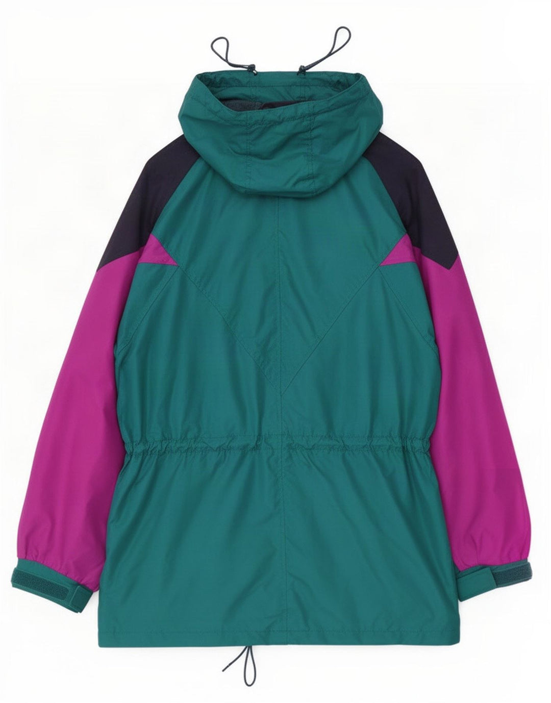 Columbia Veste de pluie surdimensionnée à capuche pour femme UK 14 Vert moyen Colourblock