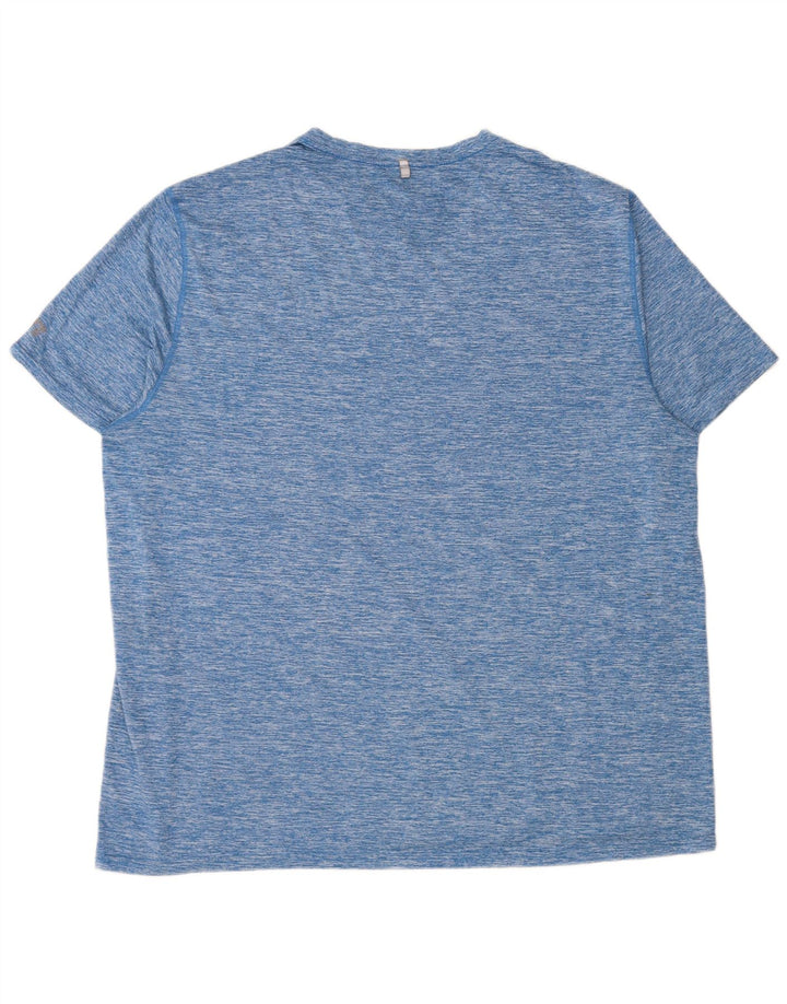 Russell Athletic T-Shirt Homme Top 2XL Bleu Moucheté Polyester