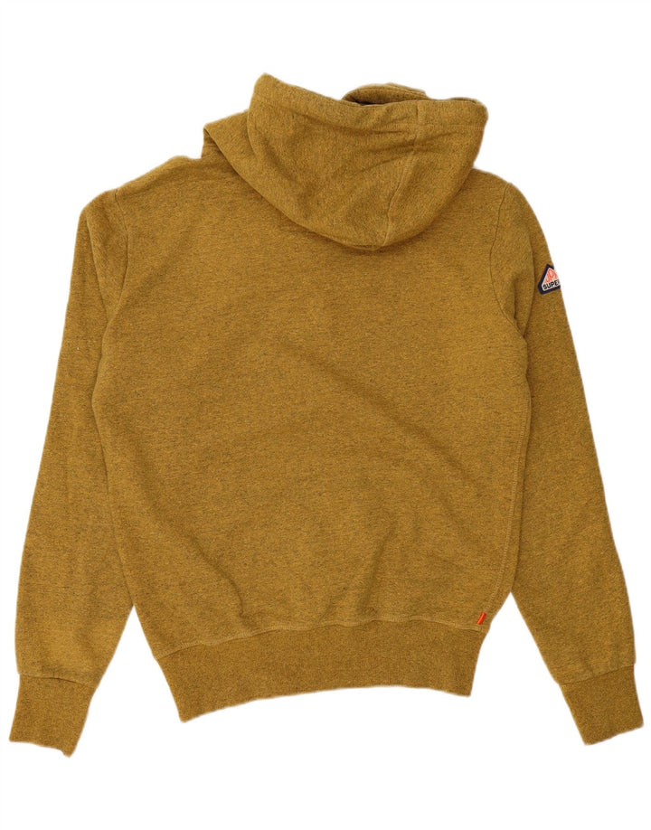 SUPERDRY Pull à capuche graphique coupe ample pour homme en coton jaune petit