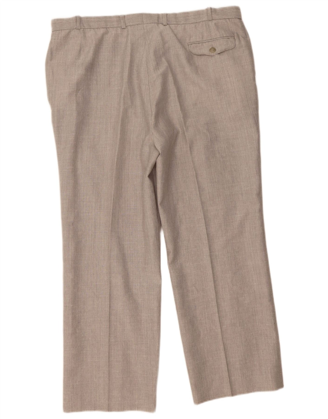 ST MICHAEL Mens Straight Suit Trousers W42 L29 Grey Polyester