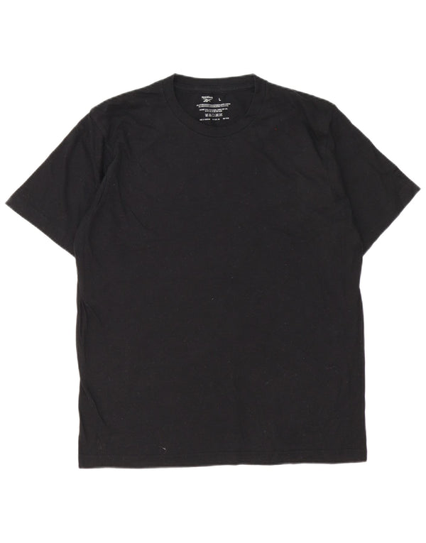 Reebok T-Shirt Homme Haut Large Noir Coton