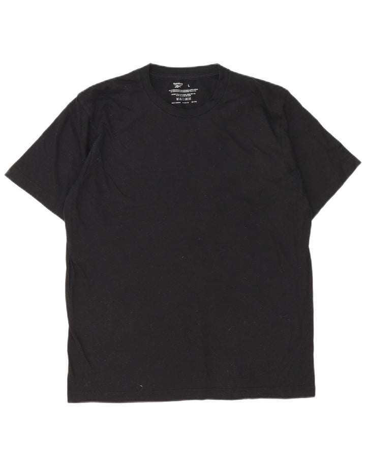 Reebok T-Shirt Homme Haut Large Noir Coton
