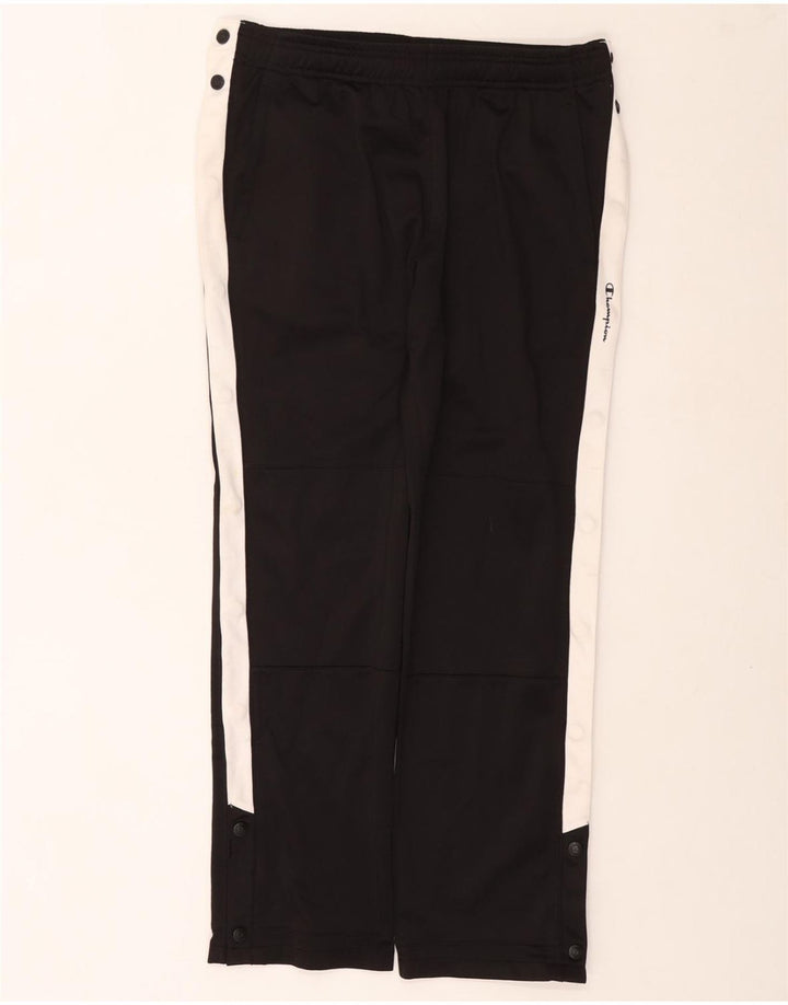 CHAMPION Pantalon de survêtement pour femme UK 12 Medium Black Colourblock