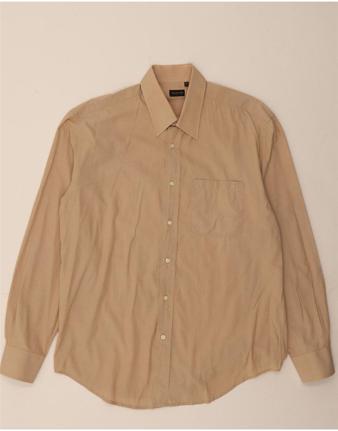 VALENTINO Mens Shirt Size 43 Large Beige Vintage Valentino and Second-Hand Valentino from Messina Hembry 
