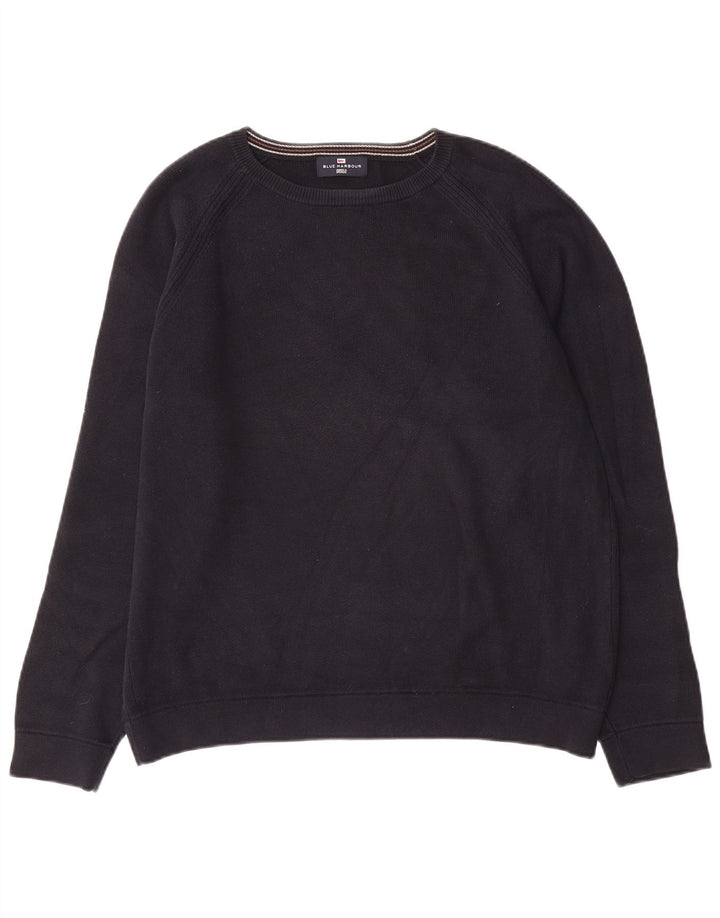 Marks & Spencer Pull Autograph Boat Neck Jumper Homme Bleu Marine Moyen