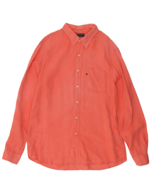 Ralph Lauren Chemise Homme XL Lin Orange