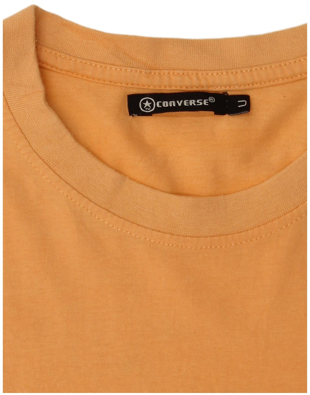 Converse T-Shirt Graphique Homme Orange Moyen Coton