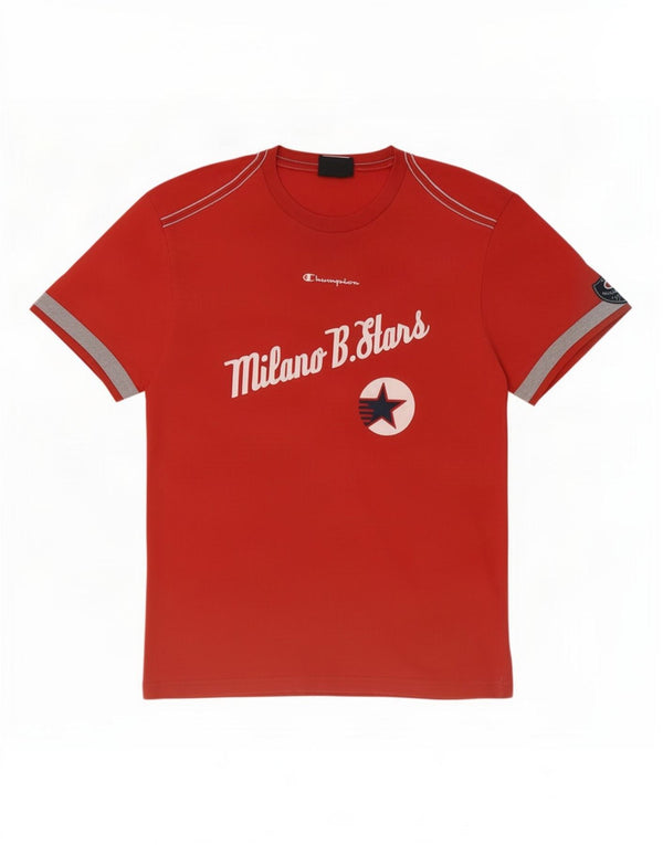 Champion T-Shirt Milano Graphic Homme Rouge Large Coton