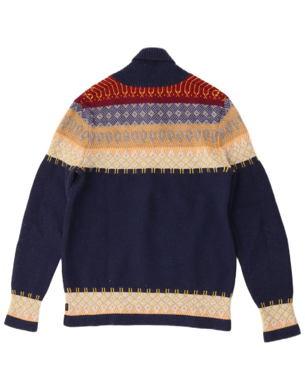 Levi's Pull Col Châle Homme Bleu Marine Moyen Colourblock