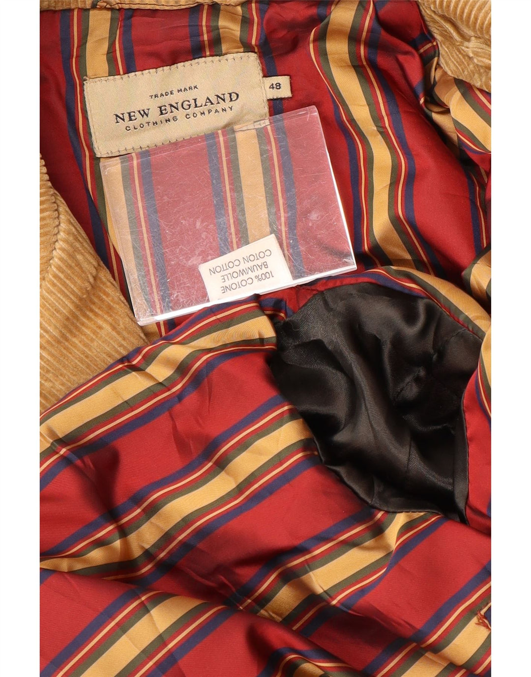 NEW ENGLAND Manteau en velours côtelé pour homme EU 48 Coton marron moyen