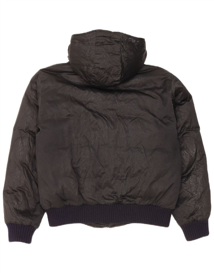 Pal Zileri Veste matelassée à capuche pour femme IT 50 XL Noir Polyester