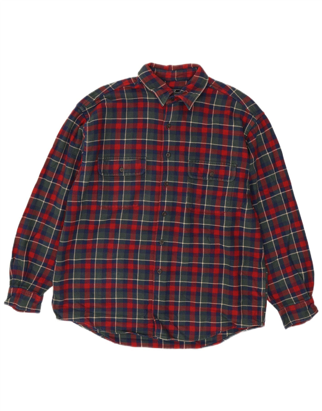 EDDIE BAUER Chemise en Flanelle Homme Grand Carreau Multicolore Coton