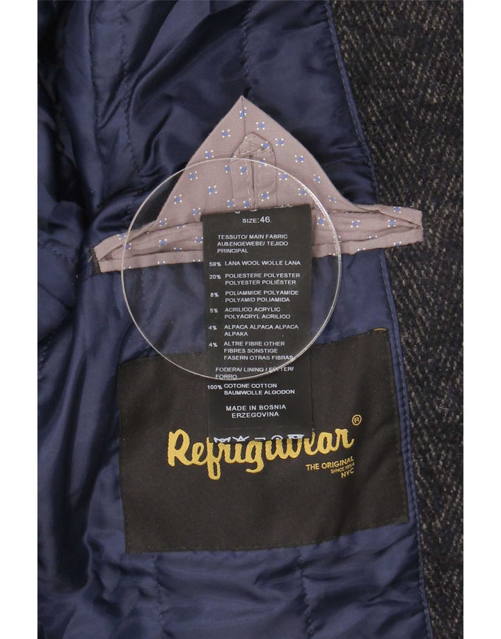 Refrigiwear Manteau Homme IT 46 Petite Laine Grise